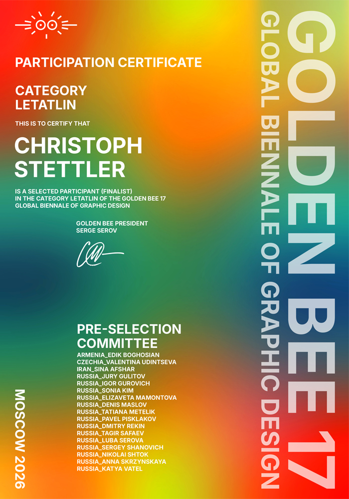 Christoph-Stettler_Certificate_Golden-Bee_Letatlin